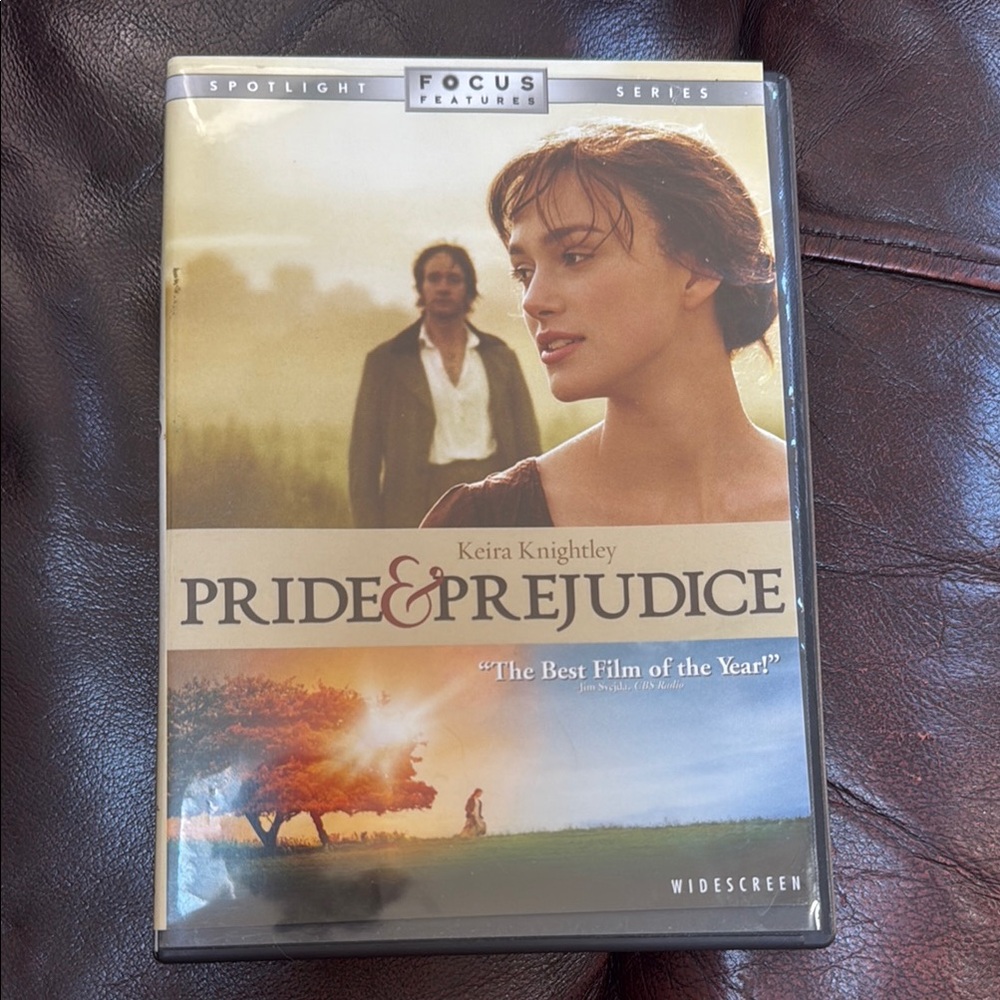 Universal Pride & Prejudice DVD - Black and White Cover